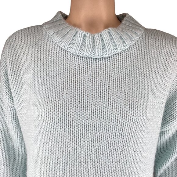 French Connection Womens Snuggle Pullover Sweater Size XS Xsmall Blue Mohair - Picture 3 of 10